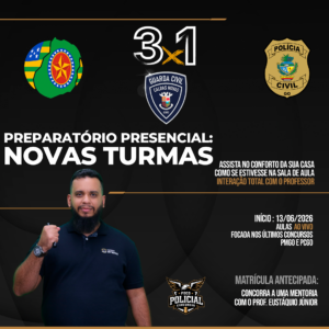 Preparatório ao vivo - GCM CALDAS, PMGO e PCGO (T2)